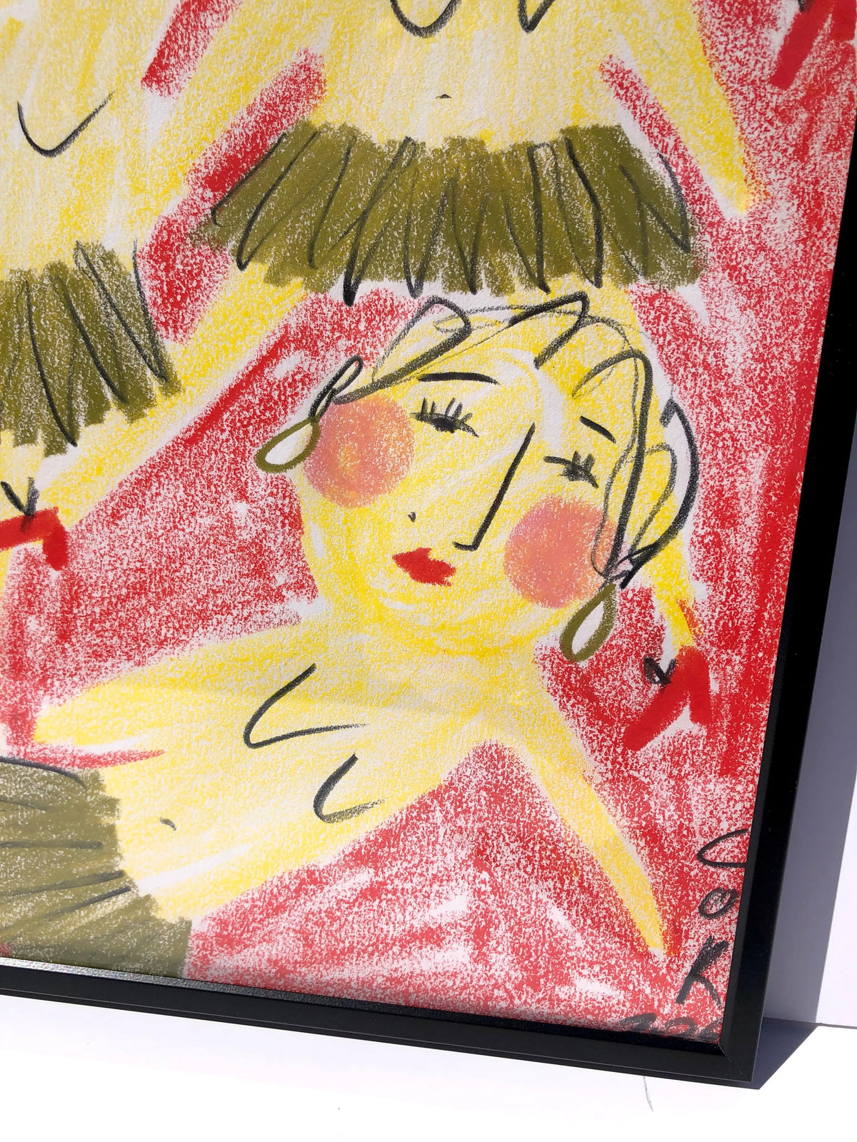 'You Are Gorgeous’ pastel and ink by Charlotte Ortegon Rees